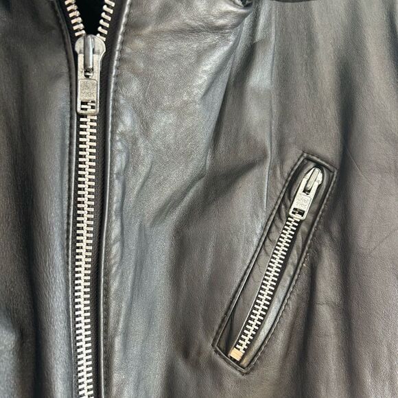 Vintage Black Leather Jacket - Picture 10 of 16